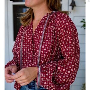 Doen Amina floral top NWT